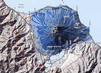 火山泥流・土石流の範囲